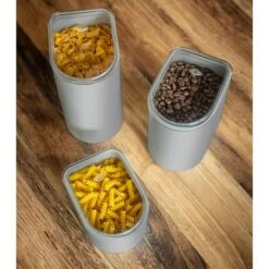 Wesco Vorratsdose Loft 321401-79, Metall, 1 Liter, Luftdicht, Cool Grey Matt, Eckig -Drogerie - Gesundheit Geschäft 0184af162b05f62a5b28eebd8c997a4c3773cac5 vorratsdose wesco loft 321401 79 metall