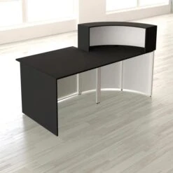 Kerkmann Empfangstheke Cento 2, 3851, Weiß / Anthrazit, 180 X 110 X 95cm, Mit Anbautisch -Drogerie - Gesundheit Geschäft 03a6d490c59d9aaa2f25ebb50b6a63577732feab empfangstheke kerkmann cento 2 3851