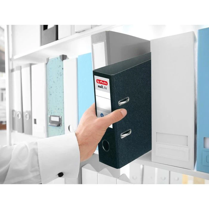 Herlitz MaX.file 5175807 Ordner, A5 Hoch, Breit, Hartpappe, Schwarz 3 Herlitz MaX.file 5175807 Ordner, A5 Hoch, Breit, Hartpappe, Schwarz – Bild 3