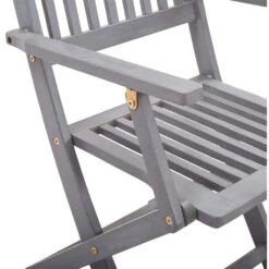 VidaXL Gartenstuhl 46334, Holz, Hochlehner, Grau, Klappbar, 4 Stück -Drogerie - Gesundheit Geschäft 06a5ce01d5f9744ae419254a4a099192912d142e gartenstuhl vidaxl 46334 holz