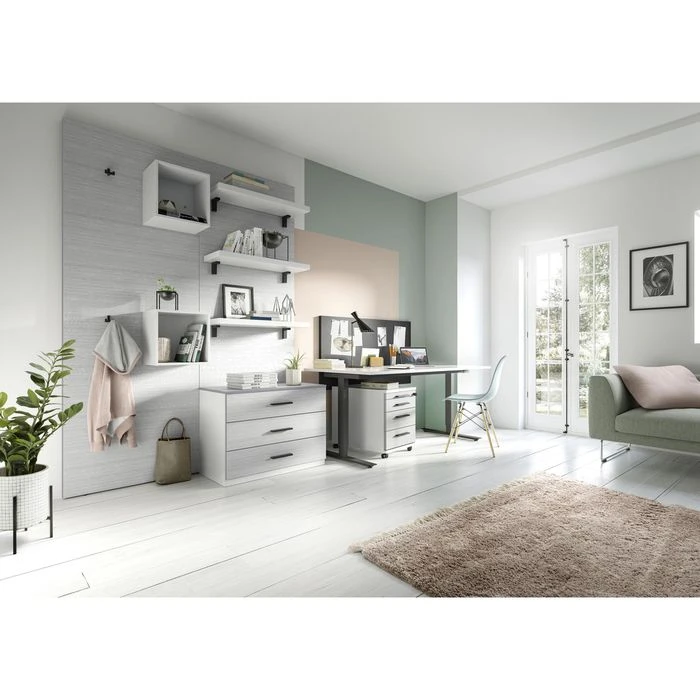 Röhr Wandgarderobe Quantum, 180/P80/9020-39, Holz, 80 X 220,5cm, Regalfach Und Haken, Riptype Grau 3 Röhr Wandgarderobe Quantum, 180/P80/9020-39, Holz, 80 X 220,5cm, Regalfach Und Haken, Riptype Grau – Bild 3