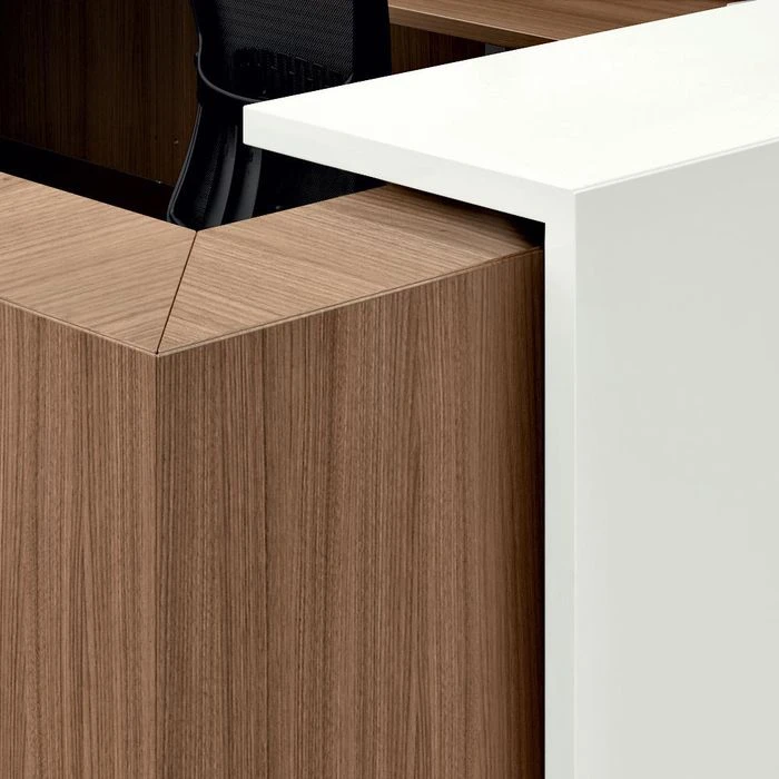 Quadrifoglio Empfangstheke Z2C73, Anthrazit / Weiß, 166 X 113 X 88cm, Rezeption, Lackierte Elemente 4 Quadrifoglio Empfangstheke Z2C73, Anthrazit / Weiß, 166 X 113 X 88cm, Rezeption, Lackierte Elemente – Bild 4