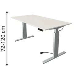 Kerkmann Schreibtisch Move 3, 2325, Weiß, Elektrisch Höhenverstellbar, 160 X 72-120 X 80cm