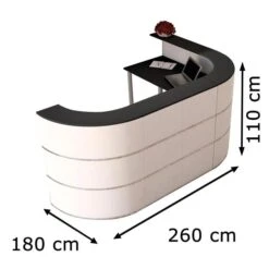 Kerkmann Empfangstheke Cento 6, 3855, Weiß / Anthrazit, 260 X 110 X 180cm, Winkeltheke -Drogerie - Gesundheit Geschäft 0e9b9872fc67358d001efed6161e2ad8ccd6bba8 empfangstheke kerkmann cento 6 3855