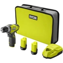 Ryobi Akku-Bohrschrauber RCD1201-220S, 12V / 2,0Ah, Mit 2 Akkus Und Tasche