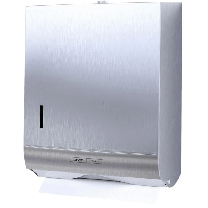 CWS Handtuchspender Stainless Steel Paper Slim, 7622000, Edelstahl, 300 Tücher, Silber 1 CWS Handtuchspender Stainless Steel Paper Slim, 7622000, Edelstahl, 300 Tücher, Silber