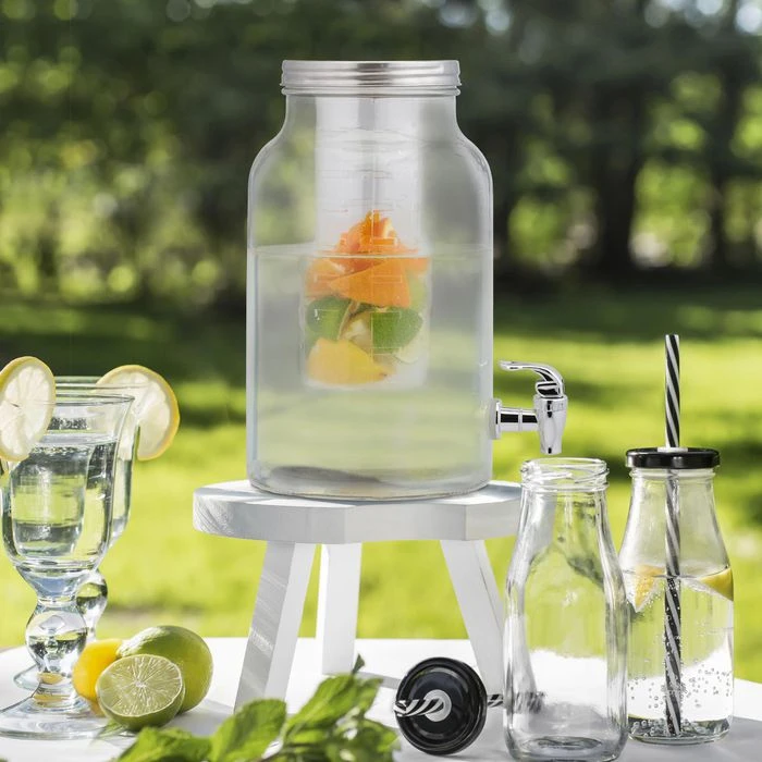 Relaxdays Getränkespender 10029988 6 Liter, Glas, Mit Zapfhahn 3 Relaxdays Getränkespender 10029988 6 Liter, Glas, Mit Zapfhahn – Bild 3