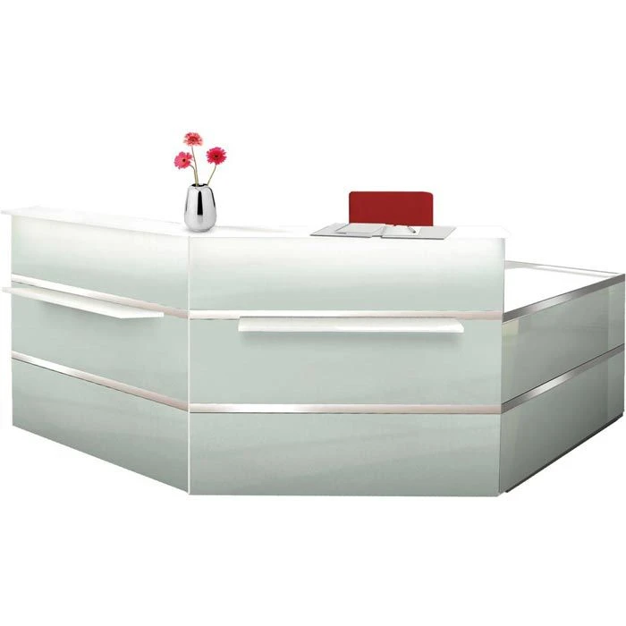 Kerkmann Empfangstheke Atlantis, Weiß, 250 X 110 X 250cm, Winkeltheke Mit Anbautisch 1 Kerkmann Empfangstheke Atlantis, Weiß, 250 X 110 X 250cm, Winkeltheke Mit Anbautisch