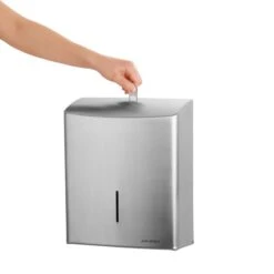 Air-Wolf Handtuchspender Serie Alpha, 60-111, Edelstahl Gebürstet, 600 Falthandtücher, Silber -Drogerie - Gesundheit Geschäft 1bb2d1ac71e3f42094fff54a47c2faa5e85165fe handtuchspender air wolf serie alpha 60 111