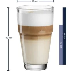 Leonardo Kaffeegläser Solo Becher 043400, Latte Macchiato Gläser, 370ml, 6 Stück -Drogerie - Gesundheit Geschäft 1c0636036e0dc75260773d8f01ca8f04ac2334aa kaffeeglaeser leonardo solo becher 043400