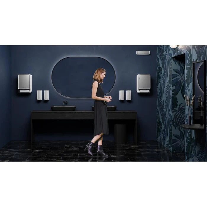 CWS Handtuchspender PureLine Paper 1700396, Kunststoff Mit Panel & Druckknopf 300 Tücher Weiß 6 CWS Handtuchspender PureLine Paper 1700396, Kunststoff Mit Panel & Druckknopf 300 Tücher Weiß – Bild 6