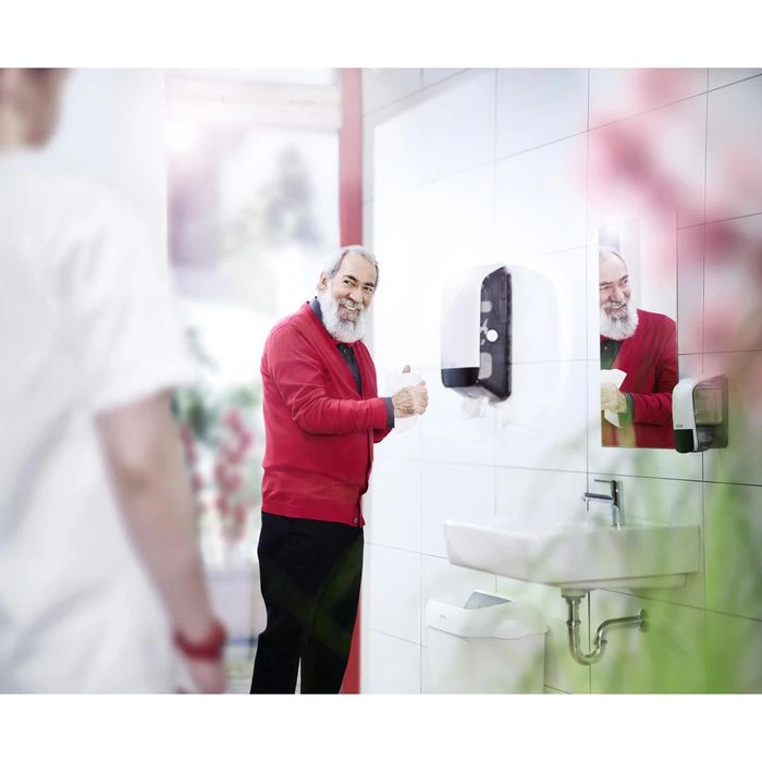 Katrin Handtuchspender Inclusive M, 90168, Kunststoff, Für 600 Falthandtücher, Weiß 7 Katrin Handtuchspender Inclusive M, 90168, Kunststoff, Für 600 Falthandtücher, Weiß – Bild 7