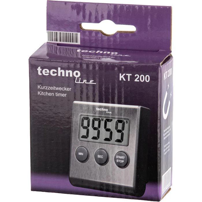 Technoline Timer KT200 Digital, Edelstahl 5 Technoline Timer KT200 Digital, Edelstahl – Bild 5