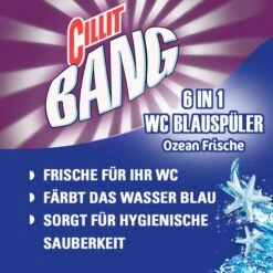 Cillit-Bang WC-Duftspüler 6 In 1 Blauspüler, Ozean Frische, Im Korb, 3 Stück -Drogerie - Gesundheit Geschäft 25c6f9c2d213f006e04714c0cba6cc9f4d4d236b wc duftspueler cillit bang 6 in 1 blauspueler ozean