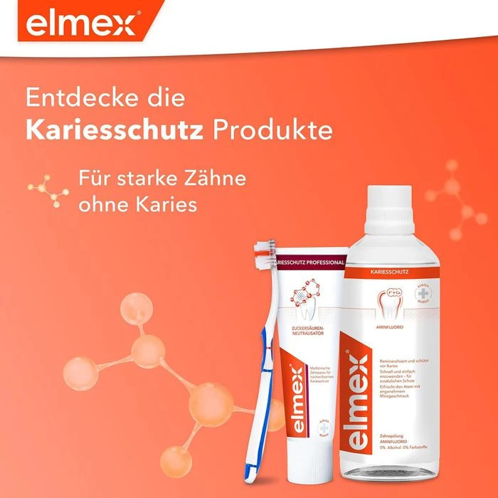 Elmex Mundspülung Kariesschutz Zahnspülung, Ohne Alkohol, 400ml 6 Elmex Mundspülung Kariesschutz Zahnspülung, Ohne Alkohol, 400ml – Bild 6