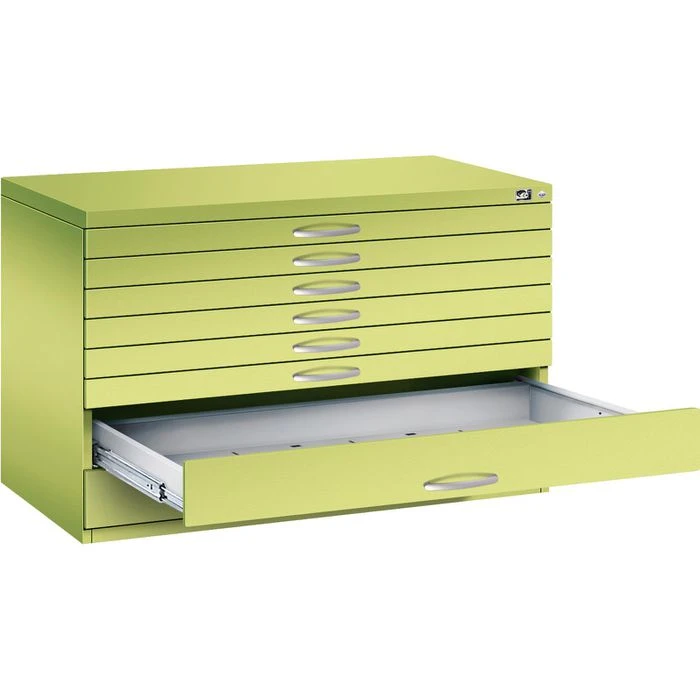 CP-Möbel Planschrank Serie 7101-200, DIN A1, 8 Schübe, 110 X 76 X 76,5 Cm, Viridingrün 1 CP-Möbel Planschrank Serie 7101-200, DIN A1, 8 Schübe, 110 X 76 X 76,5 Cm, Viridingrün