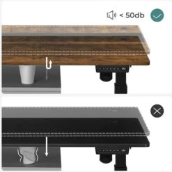 Vasagle Schreibtisch LSD017X01, Braun, Elektrisch Höhenverstellbar, 140 X 72-120 X 60cm -Drogerie - Gesundheit Geschäft 30d4a7215aa58676a7c207adc6842c10d34ec798 schreibtisch vasagle lsd017x01 braun