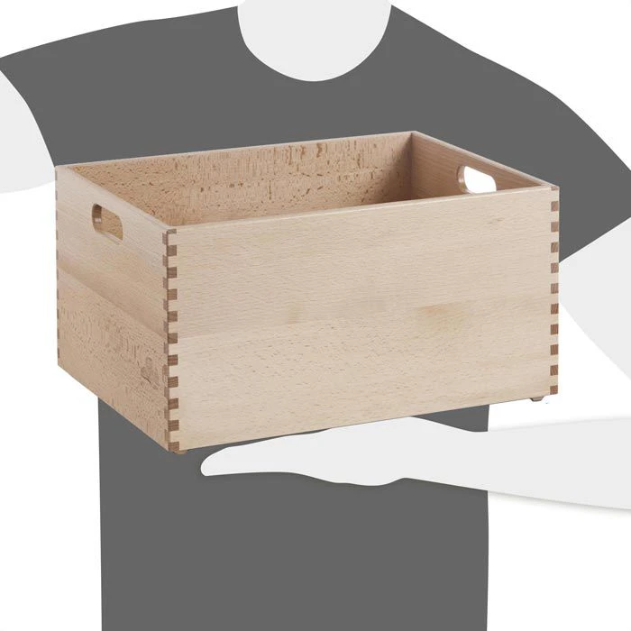 Zeller Holzkiste 13309, Buche Lackiert, Braun, 40 X 30 X 21cm 4 Zeller Holzkiste 13309, Buche Lackiert, Braun, 40 X 30 X 21cm – Bild 4