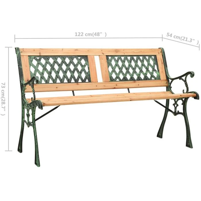 VidaXL Gartenbank 312033, 2-Sitzer, Wetterfest, Braun, Holz 6 VidaXL Gartenbank 312033, 2-Sitzer, Wetterfest, Braun, Holz – Bild 6