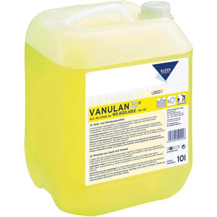 Kleen-Purgatis Spülmittel Vanulan, Kanister, 10 Liter 1 Kleen-Purgatis Spülmittel Vanulan, Kanister, 10 Liter