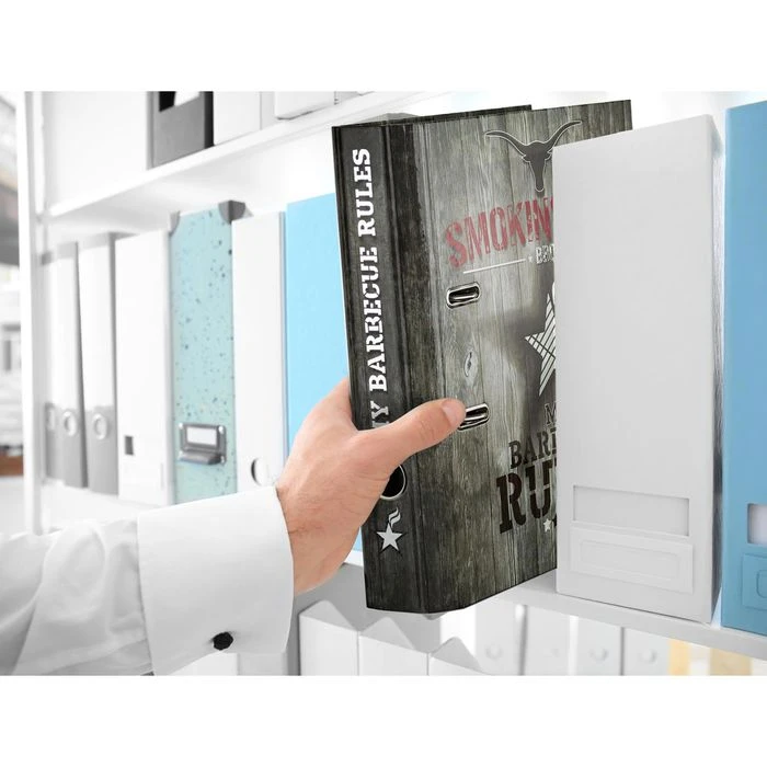 Herma Ordner 19597 BBQ, Rezeptordner, Karton, A4, 7cm, Motiv Smokin Star, Inkl. Register 3 Herma Ordner 19597 BBQ, Rezeptordner, Karton, A4, 7cm, Motiv Smokin Star, Inkl. Register – Bild 3