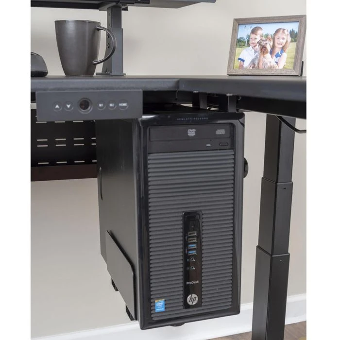 Luxor PC-Halterung SUD-CPU-B, Zum Unterbau Für Schreibtische, Schwarz 4 Luxor PC-Halterung SUD-CPU-B, Zum Unterbau Für Schreibtische, Schwarz – Bild 4