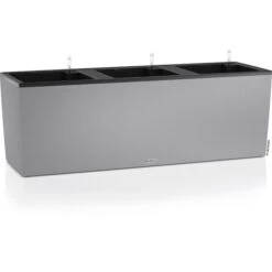 Lechuza Pflanzkasten TRIO Stone 40 Steingrau, 129 X 42 X 44 Cm, Kunststoff, Bewässerungssystem