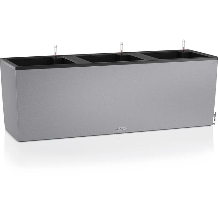 Lechuza Pflanzkasten TRIO Stone 40 Steingrau, 129 X 42 X 44 Cm, Kunststoff, Bewässerungssystem 1 Lechuza Pflanzkasten TRIO Stone 40 Steingrau, 129 X 42 X 44 Cm, Kunststoff, Bewässerungssystem