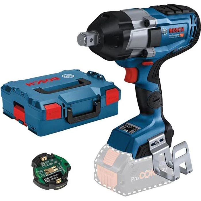Bosch Akku-Schlagschrauber GDS 18V-1050 HC, 1050Nm, 18V, Mit Bluetooth-Modul Und Koffer + GRATIS Prämie 1 Bosch Akku-Schlagschrauber GDS 18V-1050 HC, 1050Nm, 18V, Mit Bluetooth-Modul Und Koffer + GRATIS Prämie
