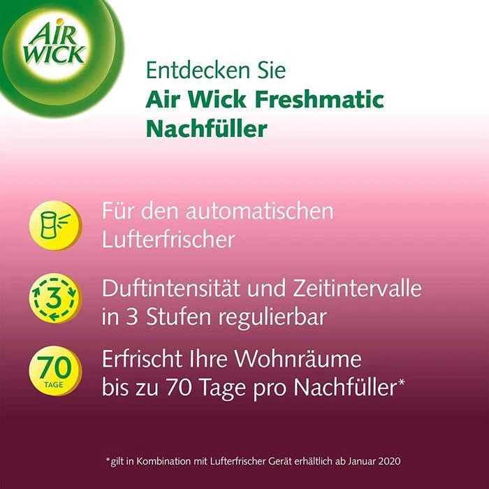 Airwick Raumduft Freshmatic Max, Pure, 250 Ml, Nachfüller, Frische Wäsche 3 Airwick Raumduft Freshmatic Max, Pure, 250 Ml, Nachfüller, Frische Wäsche – Bild 3