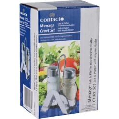 Contacto Salz-und-Pfefferstreuer 1416002, Set Mit Menage, Glas / Edelstahl -Drogerie - Gesundheit Geschäft 3c2d4c67e72b1f8d1604c141080faea1d7f4aaaf salz und pfefferstreuer contacto 1416002