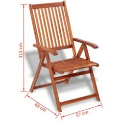 VidaXL Gartenstuhl 41820, Holz, Hochlehner, Braun, Klappbar, Armlehnen, 2 Stück -Drogerie - Gesundheit Geschäft 3d9ec639389c48983170145931ccd88a66434f7b gartenstuhl vidaxl 41820 holz