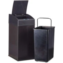 Relaxdays Mülleimer IR Sensor, Schwarz, Aus Metall, 7 Liter -Drogerie - Gesundheit Geschäft 3e4da830d58fefd7f5721354a983e3a82b94762f muelleimer relaxdays ir sensor schwarz