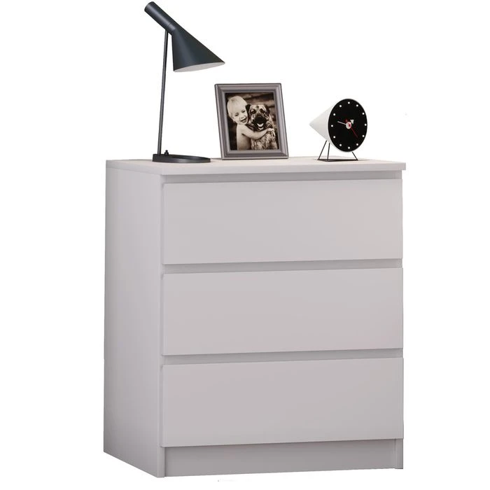 VCM Beistellschrank Breido Maxi 914554, Weiß, Mit Schubladen, 55x65x40cm 1 VCM Beistellschrank Breido Maxi 914554, Weiß, Mit Schubladen, 55x65x40cm