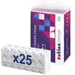 Satino Prestige By Wepa 274980 24x32 2-lagig Interfold Weiß