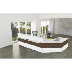 Kerkmann Empfangstheke Atlantis 3302, Nussbaum / Weiß, 135 X 108 X 92, Grundtheke Gerade -Drogerie - Gesundheit Geschäft 43c5682283cc2919c444d14331d92ea4e856dbe9 empfangstheke kerkmann atlantis 3302