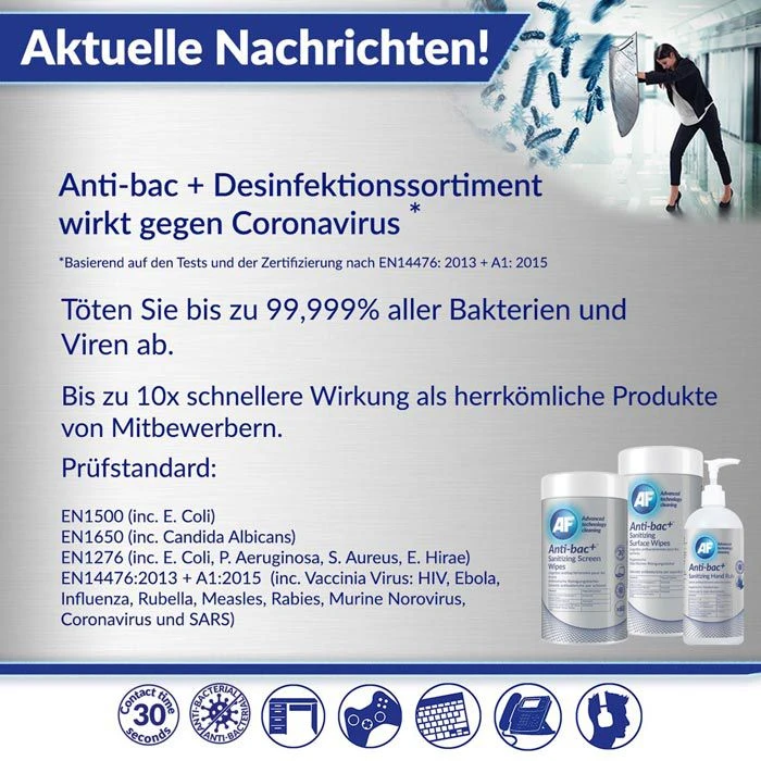AF Anti-bac+, ABHHR500, Händedesinfektionsgel, Sanitizing Hand Rub, 500ml, Desinfektionsmittel 4 AF Anti-bac+, ABHHR500, Händedesinfektionsgel, Sanitizing Hand Rub, 500ml, Desinfektionsmittel – Bild 4