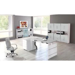 Kerkmann Kombischrank Move 3, Aus Holz, Mit Hängeregister, 80 X 111 X 38cm, Lichtgrau -Drogerie - Gesundheit Geschäft 4431e2e365d3934a7cf4771d9f650d0fc964f047 kombischrank kerkmann move 3 aus holz