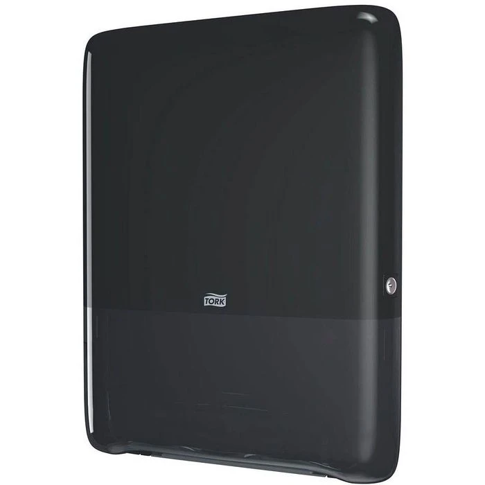 Tork Handtuchspender PeakServe Mini, 552558, H5, Kunststoff, Für 1230 Falthandtücher, Schwarz 1 Tork Handtuchspender PeakServe Mini, 552558, H5, Kunststoff, Für 1230 Falthandtücher, Schwarz