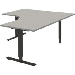Röhr Schreibtisch Quantum, Riptype Grau, Links, Höhenverstellbar, 160 X 68-82 X 160cm, L-Form -Drogerie - Gesundheit Geschäft 468aaf3f73537df300ac80e5e1ce9d4083d725fe schreibtisch roehr quantum riptype grau links