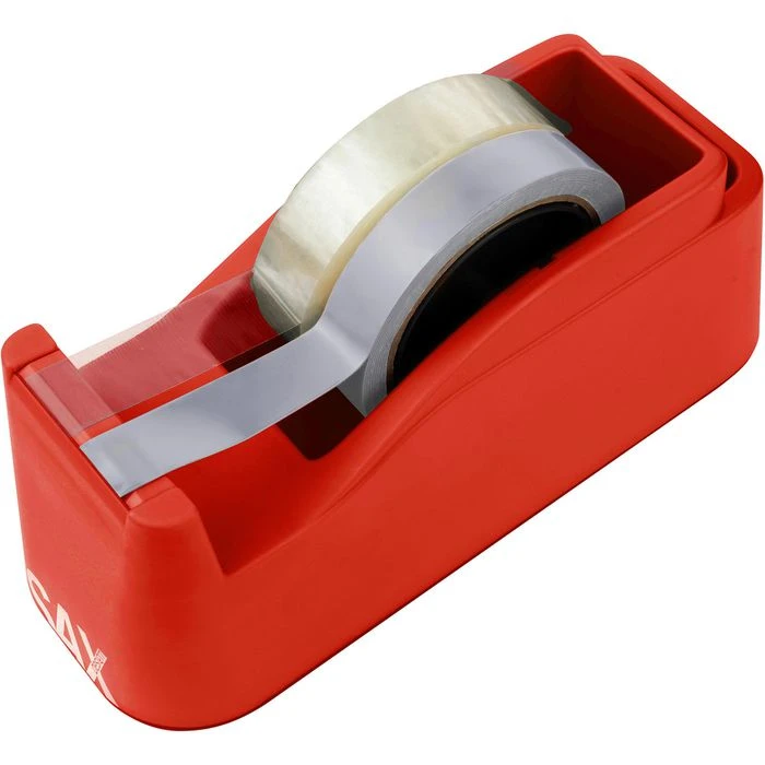 Sax Klebefilmabroller Tape It Easy 0-729-01, Rot, Tischabroller Für Kleberollen 50mm X 66m 2 Sax Klebefilmabroller Tape It Easy 0-729-01, Rot, Tischabroller Für Kleberollen 50mm X 66m – Bild 2