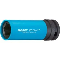 Hazet Steckschlüssel 903SLG-17, 17mm Schlüsselweite - 85mm Länge, 1/2 Zoll