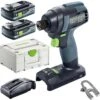 Festool Akku-Schlagschrauber TID 18 HPC 4,0 I-Plus, 18V / 4,0Ah, Mit 2 Akkus, Ladegerät Und Koffer
