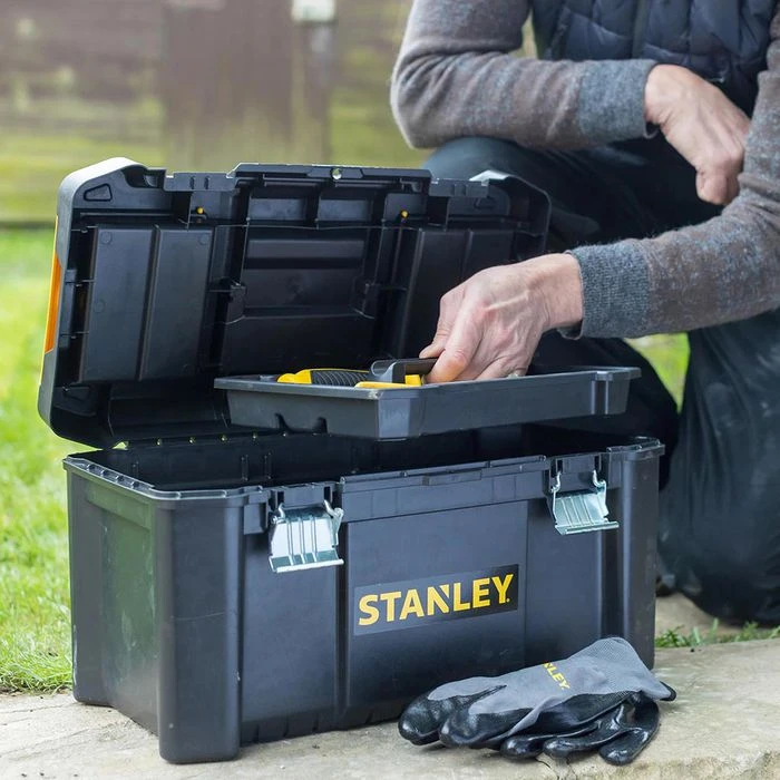Stanley Werkzeugkoffer Essential, STST1-75521, Leer, Mit Metallschließen, 19 Zoll 3 Stanley Werkzeugkoffer Essential, STST1-75521, Leer, Mit Metallschließen, 19 Zoll – Bild 3