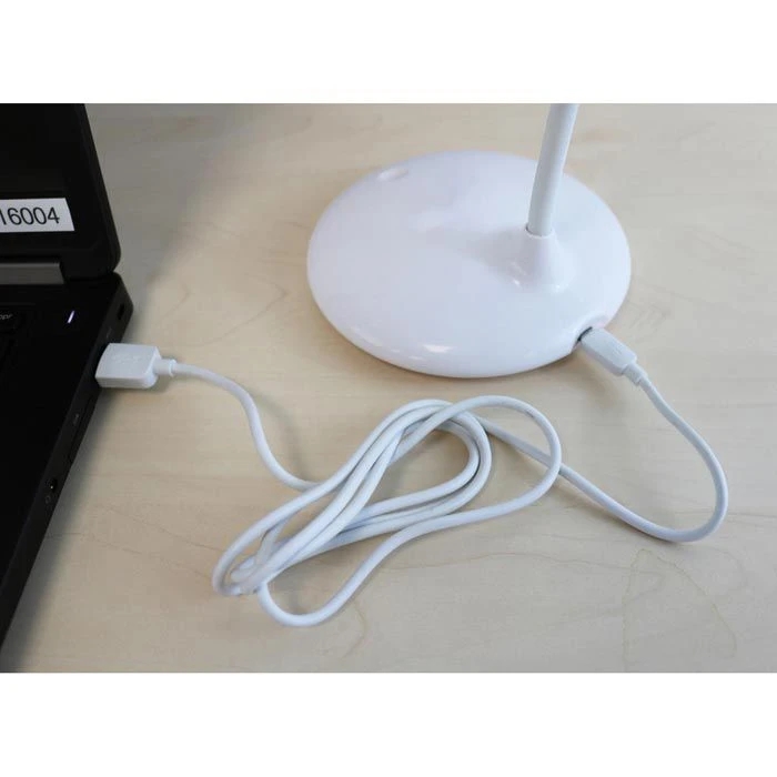 Unilux Schreibtischlampe Nelly LED, Dimmbar, Weiß, Mit Integriertem Akku, Standfuß 5 Unilux Schreibtischlampe Nelly LED, Dimmbar, Weiß, Mit Integriertem Akku, Standfuß – Bild 5