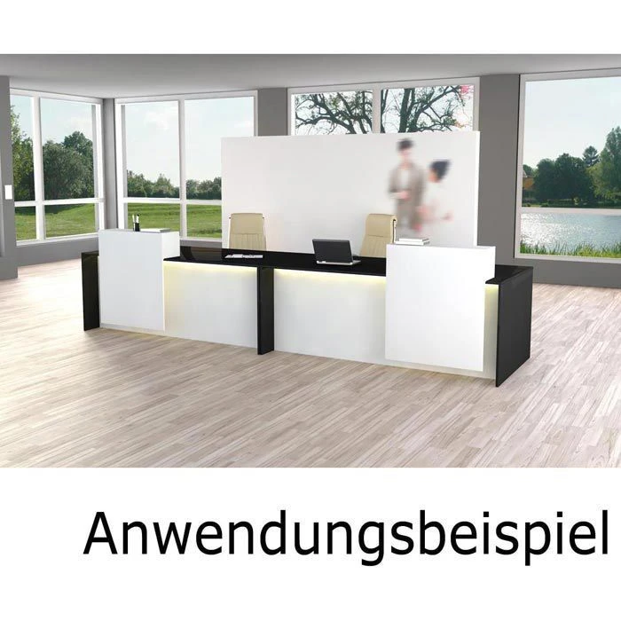 Kerkmann Empfangstheke Palermo, 3417, Anthrazit / Weiß, 180 X 110 X 92cm, Rezeption 3 Kerkmann Empfangstheke Palermo, 3417, Anthrazit / Weiß, 180 X 110 X 92cm, Rezeption – Bild 3