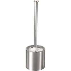 Axentia WC-Bürste Silber, Bürstenhalter Aus Edelstahl