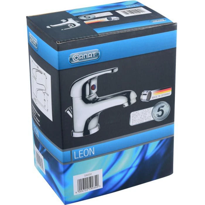 Cornat Waschtischarmatur Leon, Chrom, Hochdruck, Mit Ablaufgarnitur & Zugstange 8 Cornat Waschtischarmatur Leon, Chrom, Hochdruck, Mit Ablaufgarnitur & Zugstange – Bild 8