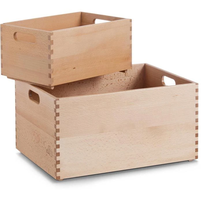 Zeller Holzkiste 13309, Buche Lackiert, Braun, 40 X 30 X 21cm 2 Zeller Holzkiste 13309, Buche Lackiert, Braun, 40 X 30 X 21cm – Bild 2