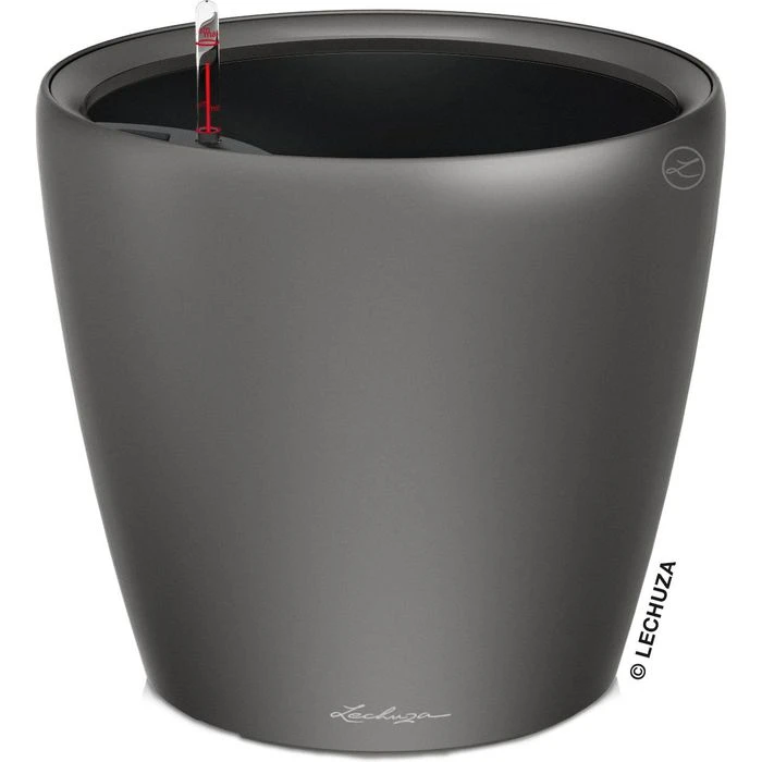 Lechuza Übertopf CLASSICO LS 35 Anthrazit Metallic, Ø 36 X H 33 Cm, Kunststoff, Erdbewässerungssystem 1 Lechuza Übertopf CLASSICO LS 35 Anthrazit Metallic, Ø 36 X H 33 Cm, Kunststoff, Erdbewässerungssystem